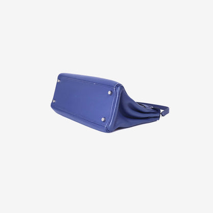 Hermès Kelly 32 in Bleu Togo Leather with Palladium Hardware (Contact to Enquire)