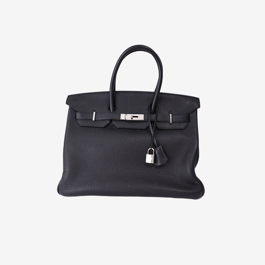Hermès Birkin 35 in Noir Togo Leather with Palladium Hardware