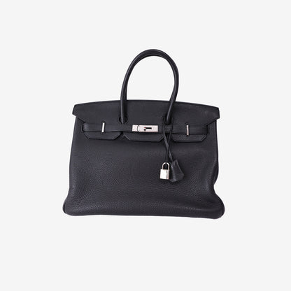 Hermès Birkin 35 in Noir Togo Leather with Palladium Hardware