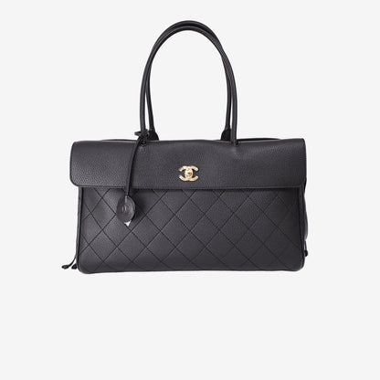 Chanel 26A Shopping Bag in Black Calfskin with Gold Hardware (Contact to Enquire)