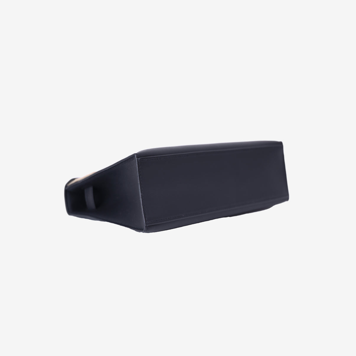 Hermès Kelly Pochette in Noir Swift Leather with Gold Hardware bottom side view