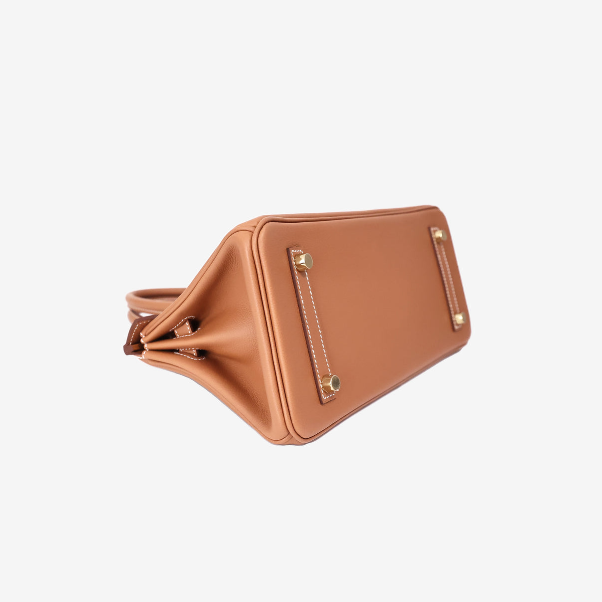 Hermès Birkin Shoulder 29 in Gold Evercolor Leather with Gold Hardware bottom side view