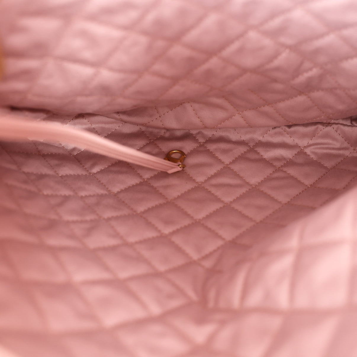 Chanel 22 Backpack in Pink Calfskin Leather with Gold Hardware interior view