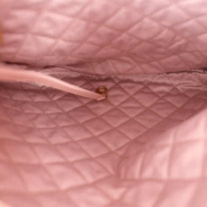 Chanel 22 Backpack in Pink Calfskin Leather with Gold Hardware interior view