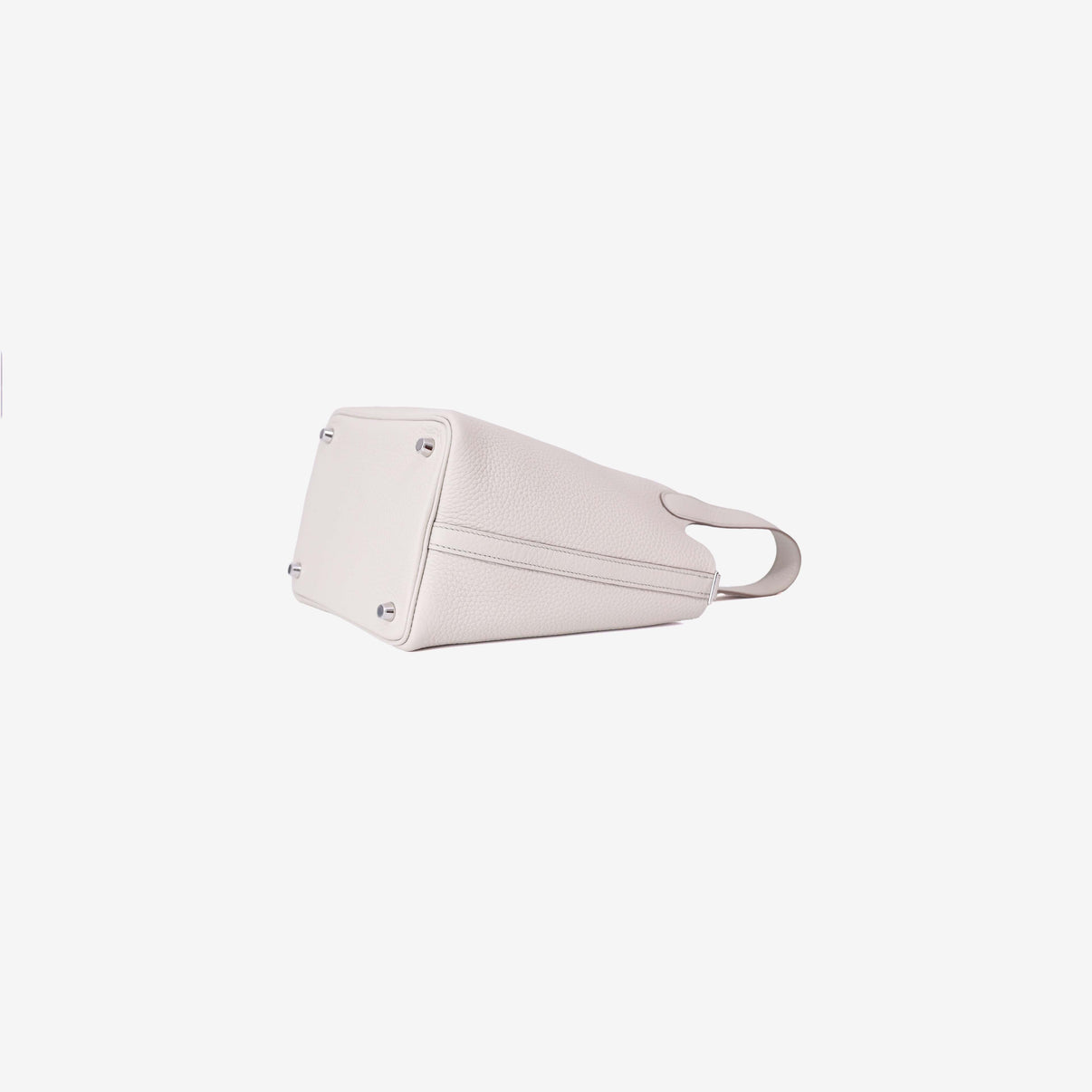 Hermès Picotin 18 in Beton Clemence Leather Palladium Hardware bottom side view