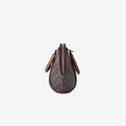 Louis Vuitton Ellipse PM Bag in Brown Monogram Coated Canvas with Gold Hardware