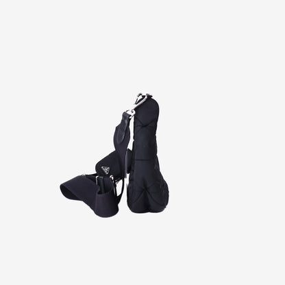 Prada Padded Re-Nylon Shoulder Bag in Black Re-Nylon