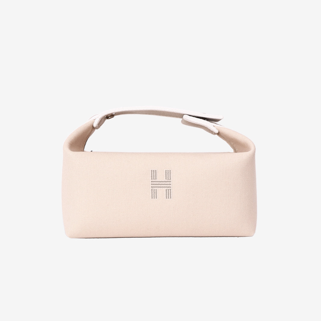 Hermès Bride-a-Brac Case in Naturel Canvas front view