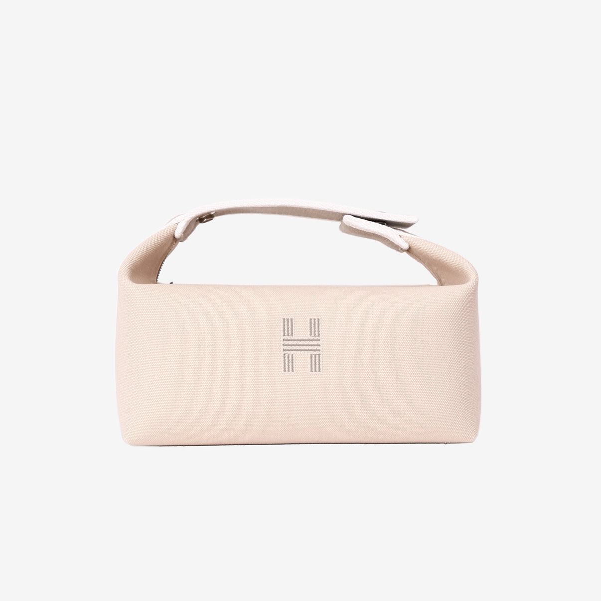 Hermès Bride-a-Brac Case in Naturel Canvas front view
