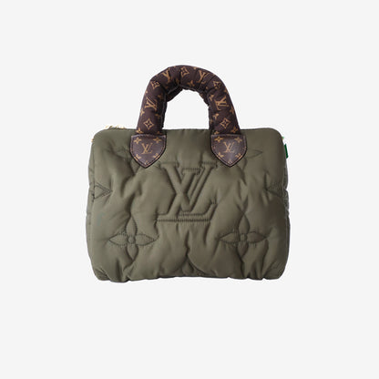 Louis Vuitton Pillow Speedy 25 Bag in Khaki Green Nylon with Gold Hardware