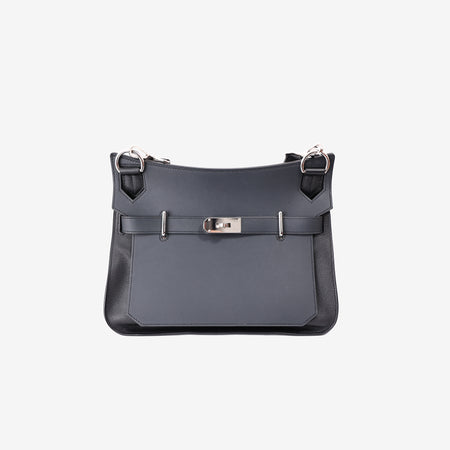 Hermès Jypsière 31 in Noir Epsom Leather with Palladium Hardware