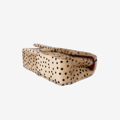 Chanel Medium Classic Flap Bag in Leopard-Print Pony Hair with Gold Hardware