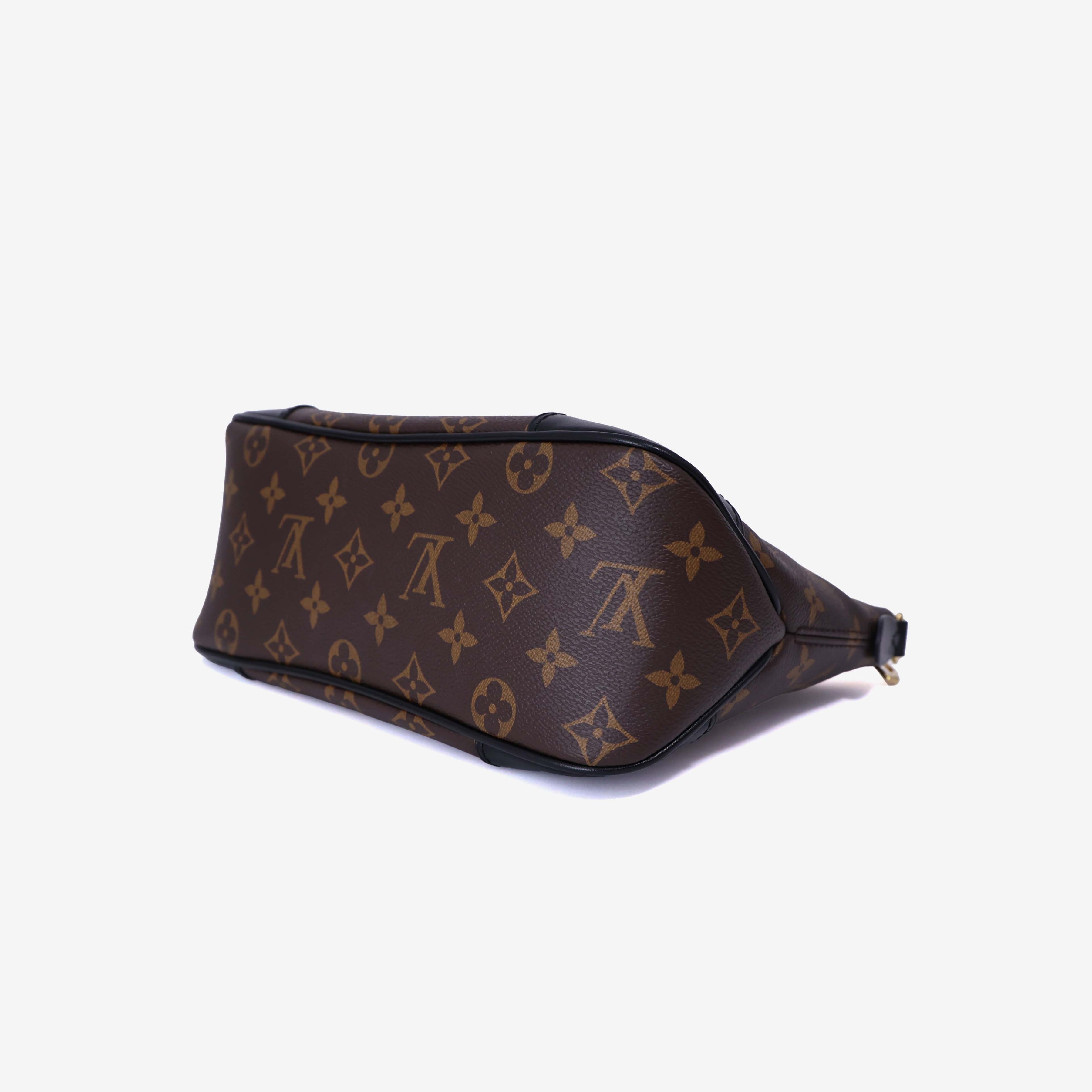 Louis Vuitton Boulogne PM Bag in Brown Monogram Canvas bottom side view