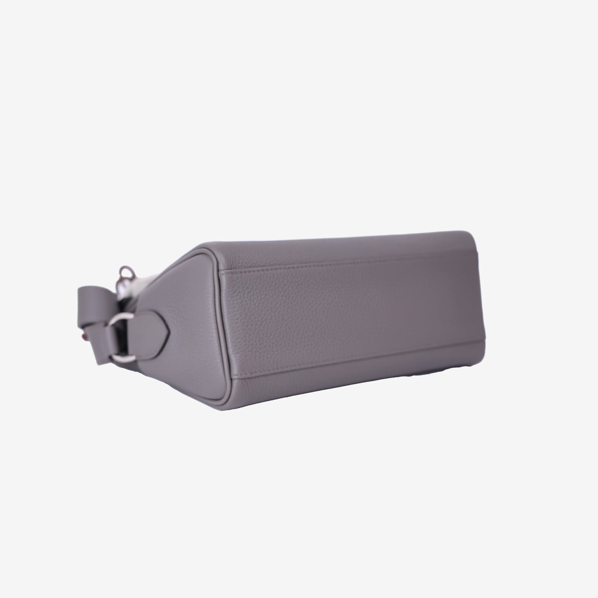 Hermès Kelly Messenger PM in Etain Togo Leather with Palladium Hardware bottom side view