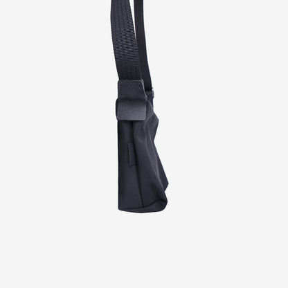 Longchamp Mini Crossbody Bag in Black Canvas with Silver Hardware