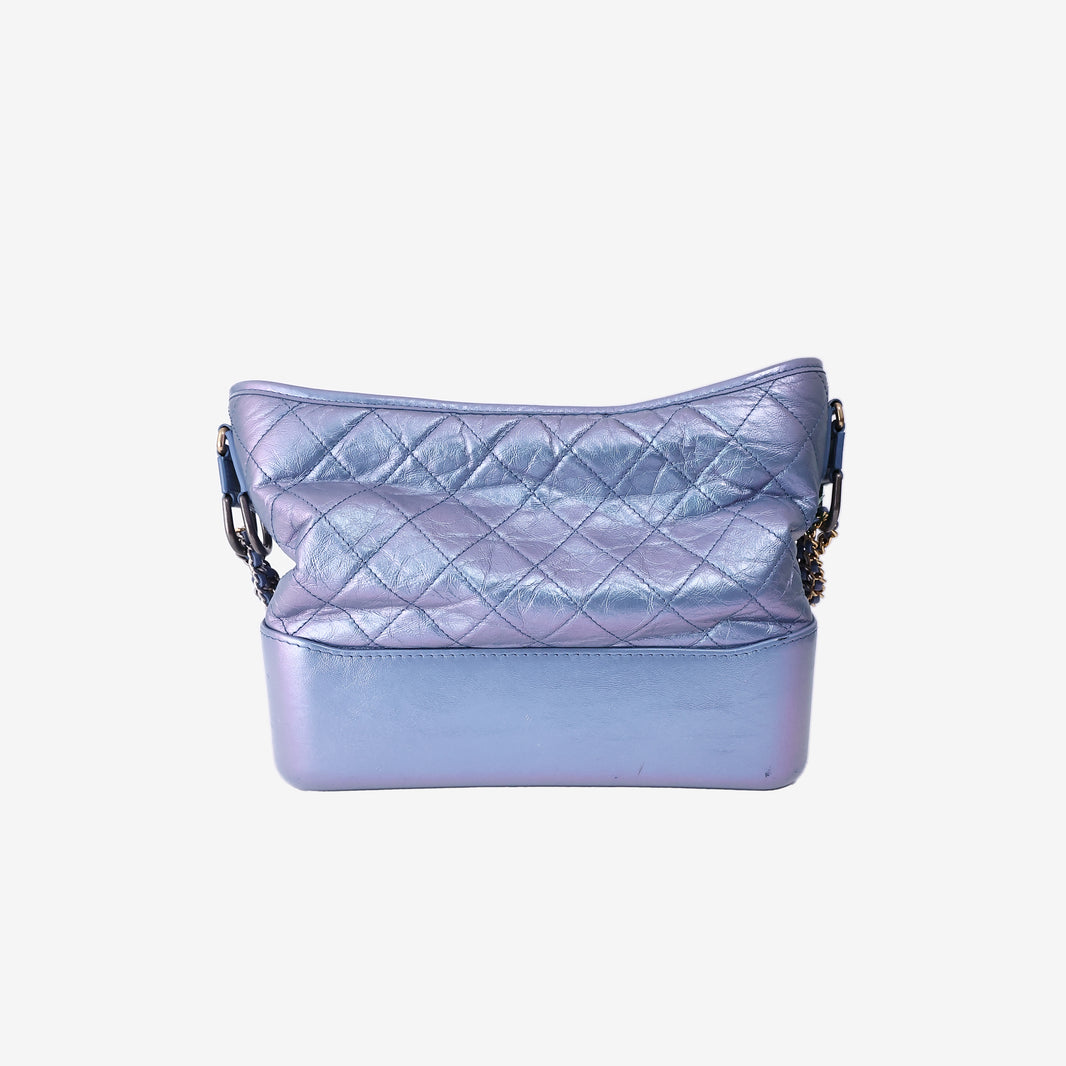Chanel Gabrielle Large Hobo Bag in Blue Calfskin Leather with Mixed Hardware