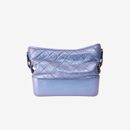 Chanel Gabrielle Large Hobo Bag in Blue Calfskin Leather with Mixed Hardware