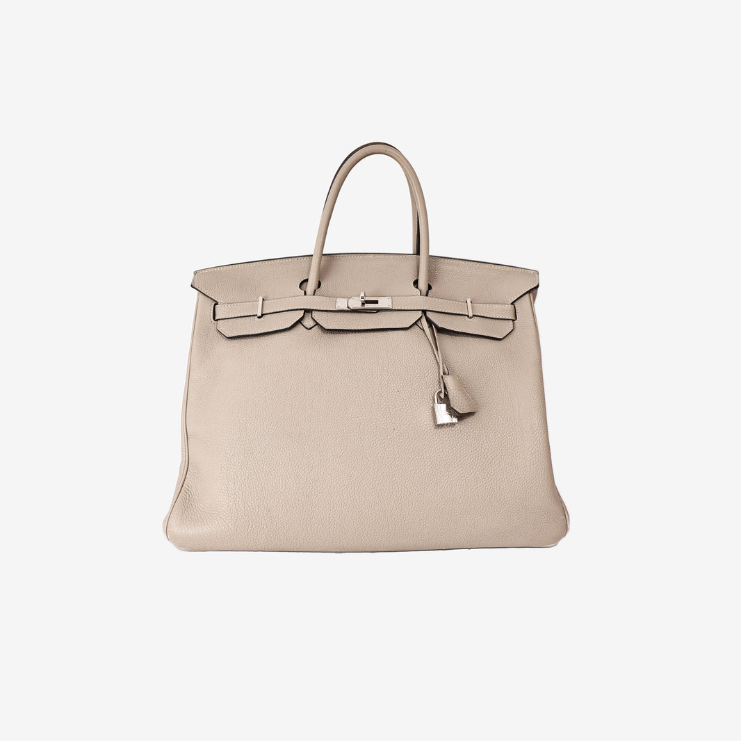 Hermès Birkin 40 in Grey Togo Leather with Palladium Hardware