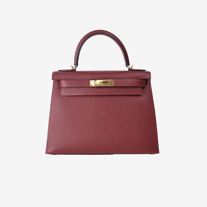 Hermès Kelly 28 in Rouge H Epsom Leather with Gold Hardware