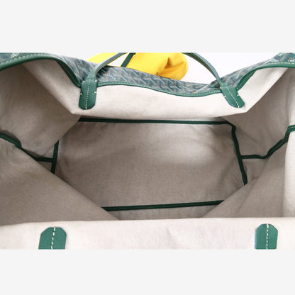 Goyard Saint Louis XXL Tote Bag in Green Goyardine Canvas