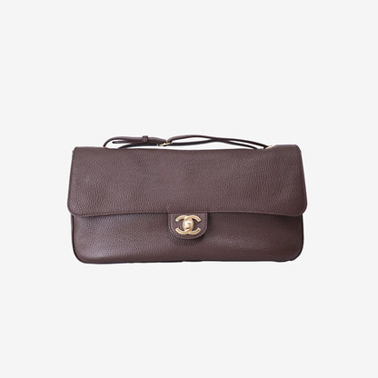 Chanel 26 Matthieu Blazy Maxi Flap Bag 32 in Brown Calfskin with Gold Hardware (Contact to Enquire)