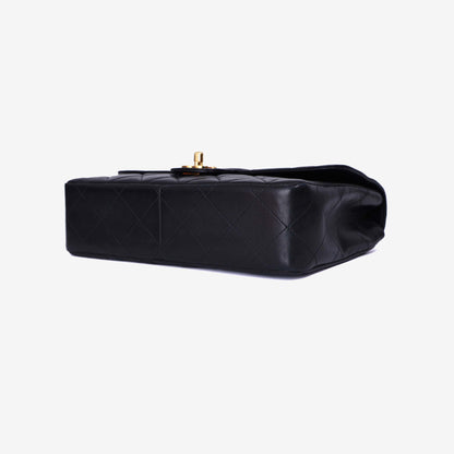 Chanel Classic Flap Medium Vintage in Black Lambskin Leather with Gold Hardware