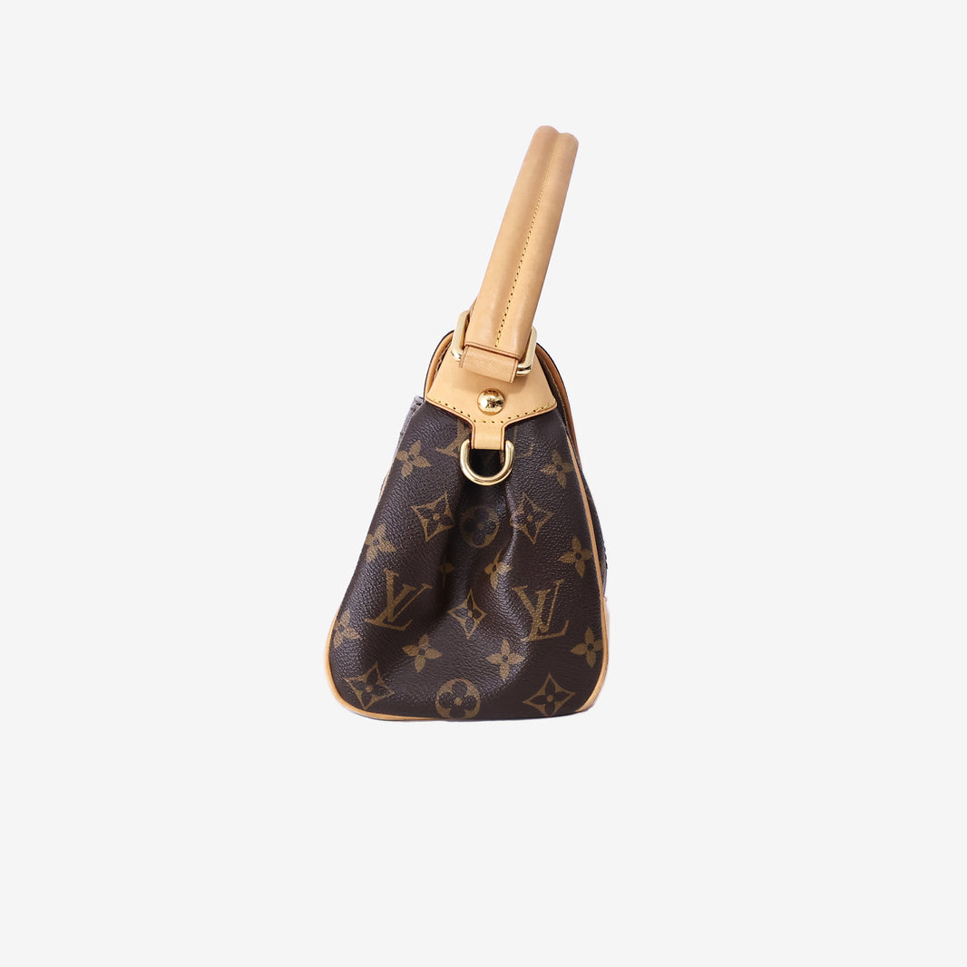 Louis Vuitton Beverly MM Shoulder Bag in Monogram Coated Canvas/Natural Cowhide Leather with Gold Hardware (Contact to Enquire)