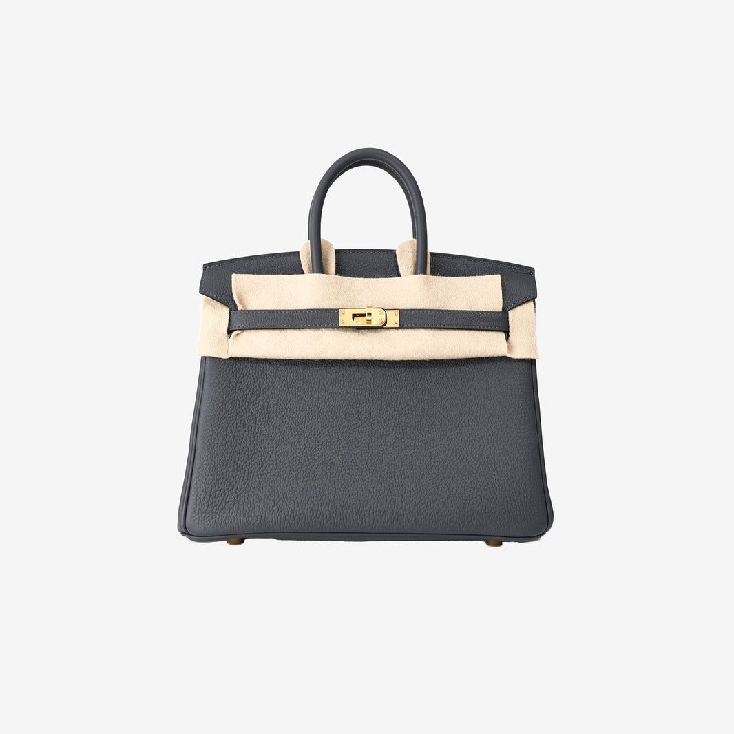 Hermès Birkin 25 in Gris Misty Togo Leather with Gold-Plated Hardware