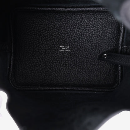 Hermès Picotin 18 in Noir Clemence Leather with Palladium Hardware