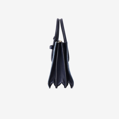 Miu Miu Crossbody Bag in Blue Denim Leather with Gold Hardware