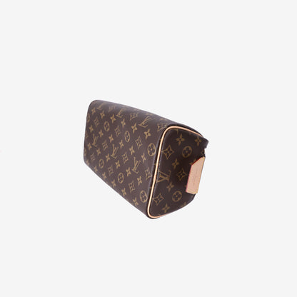Louis Vuitton Toilet Dopp Kit Pouch in Brown Monogram Coated Canvas/Cowhide Leather
