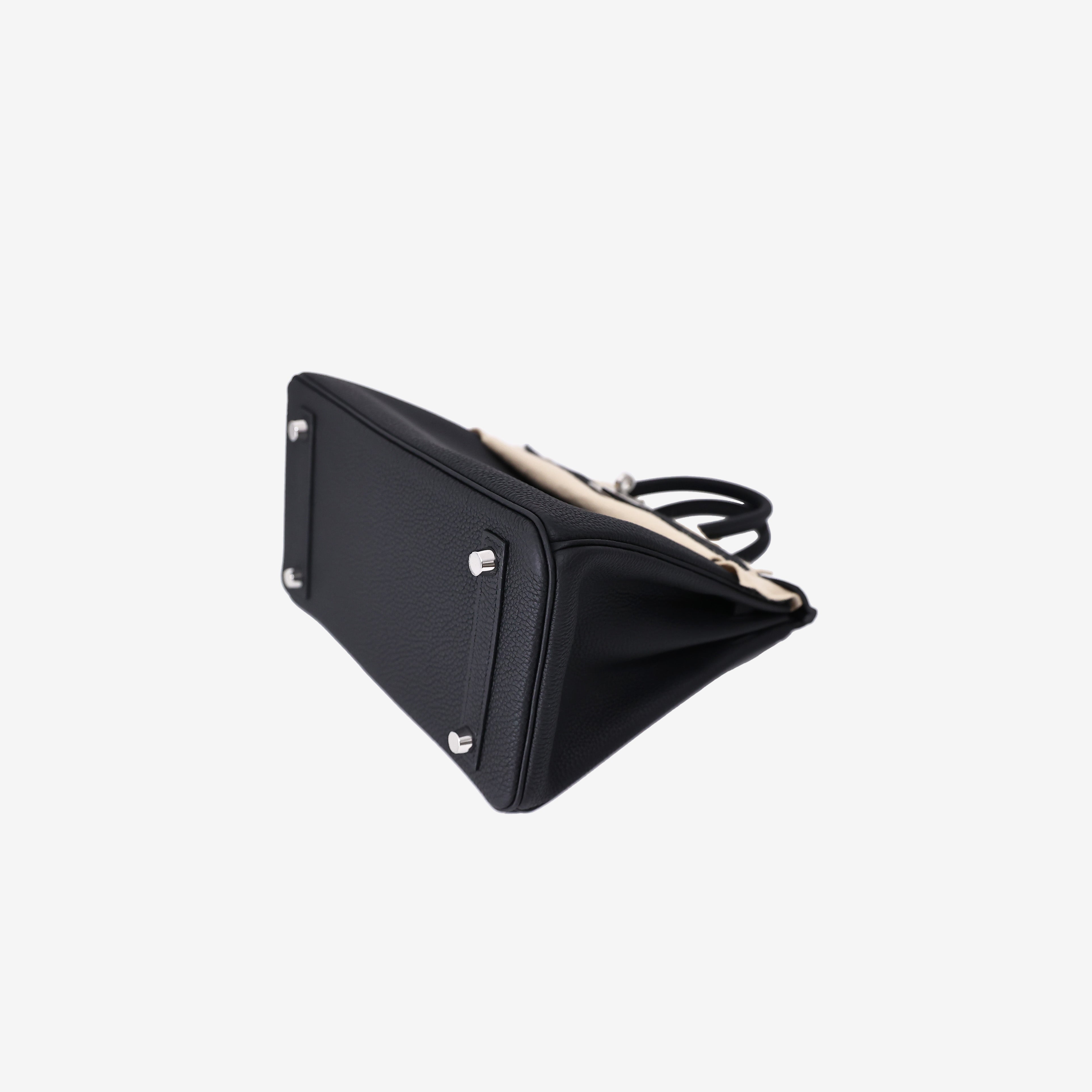 Hermès Birkin 25 in Noir Togo Leather with Palladium Hardware