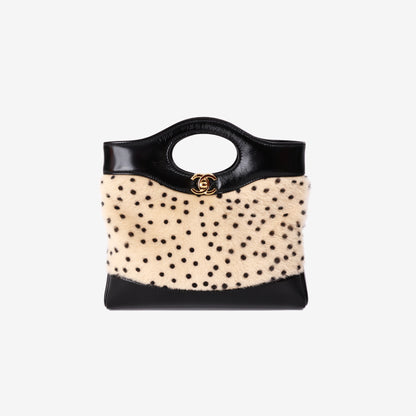 Chanel 31 Mini Tote in Leopard-Print Calf Hair with Lambskin Leather and Gold Hardware