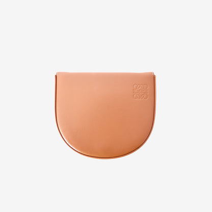 Loewe Small Heel Pouch in Brown Calfskin Leather