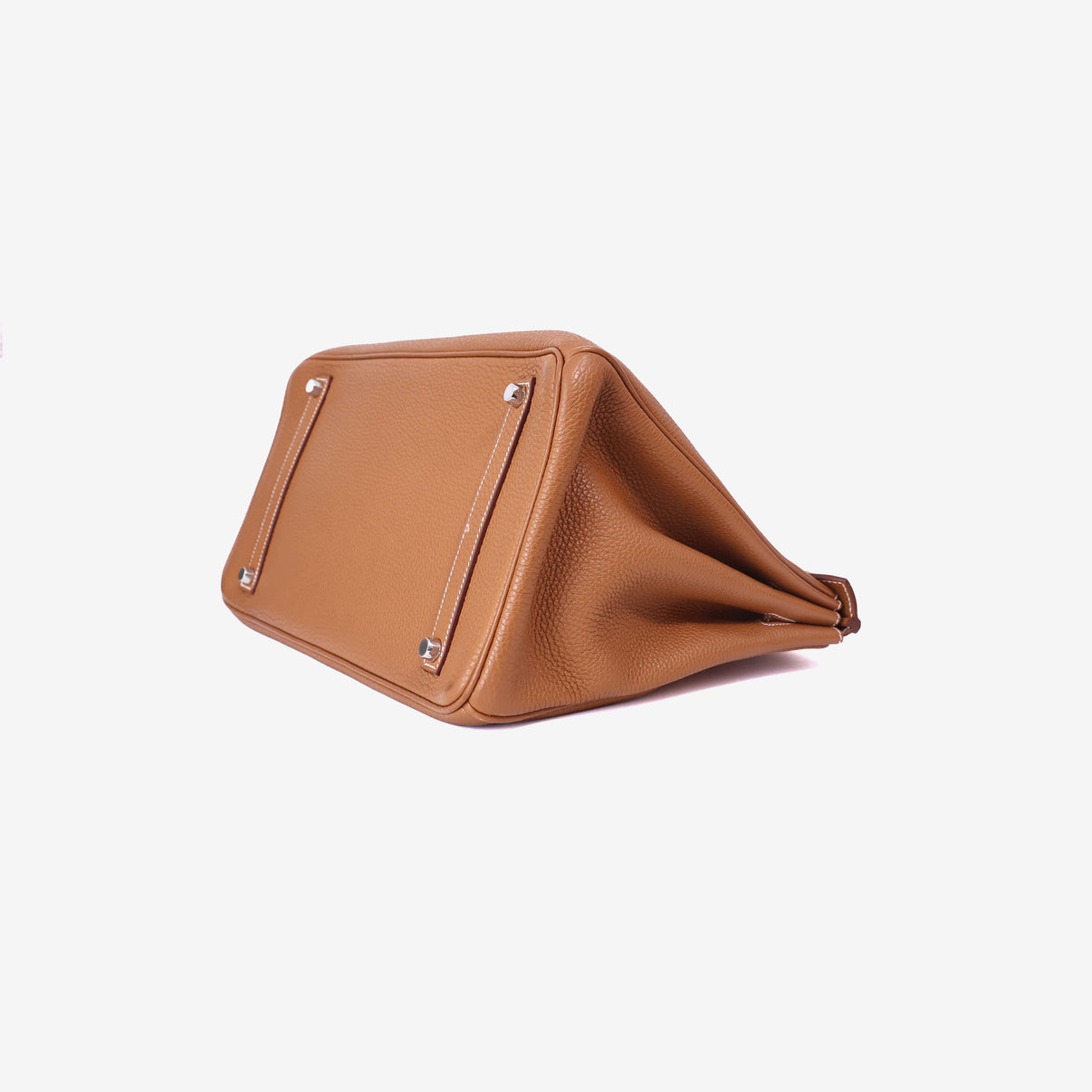 Hermès Birkin 35 in Gold Togo Leather with Palladium Hardware bottom side view