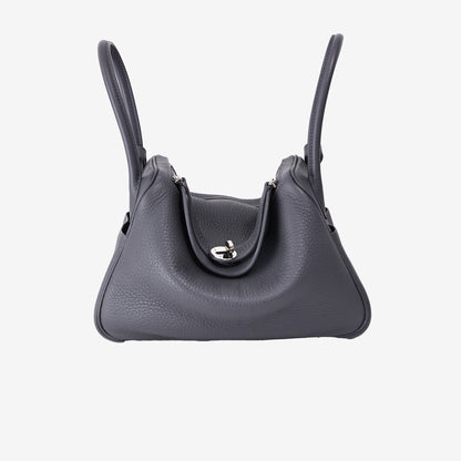Hermès Lindy 26 in Gris Misty Clemence Leather with Palladium Hardware