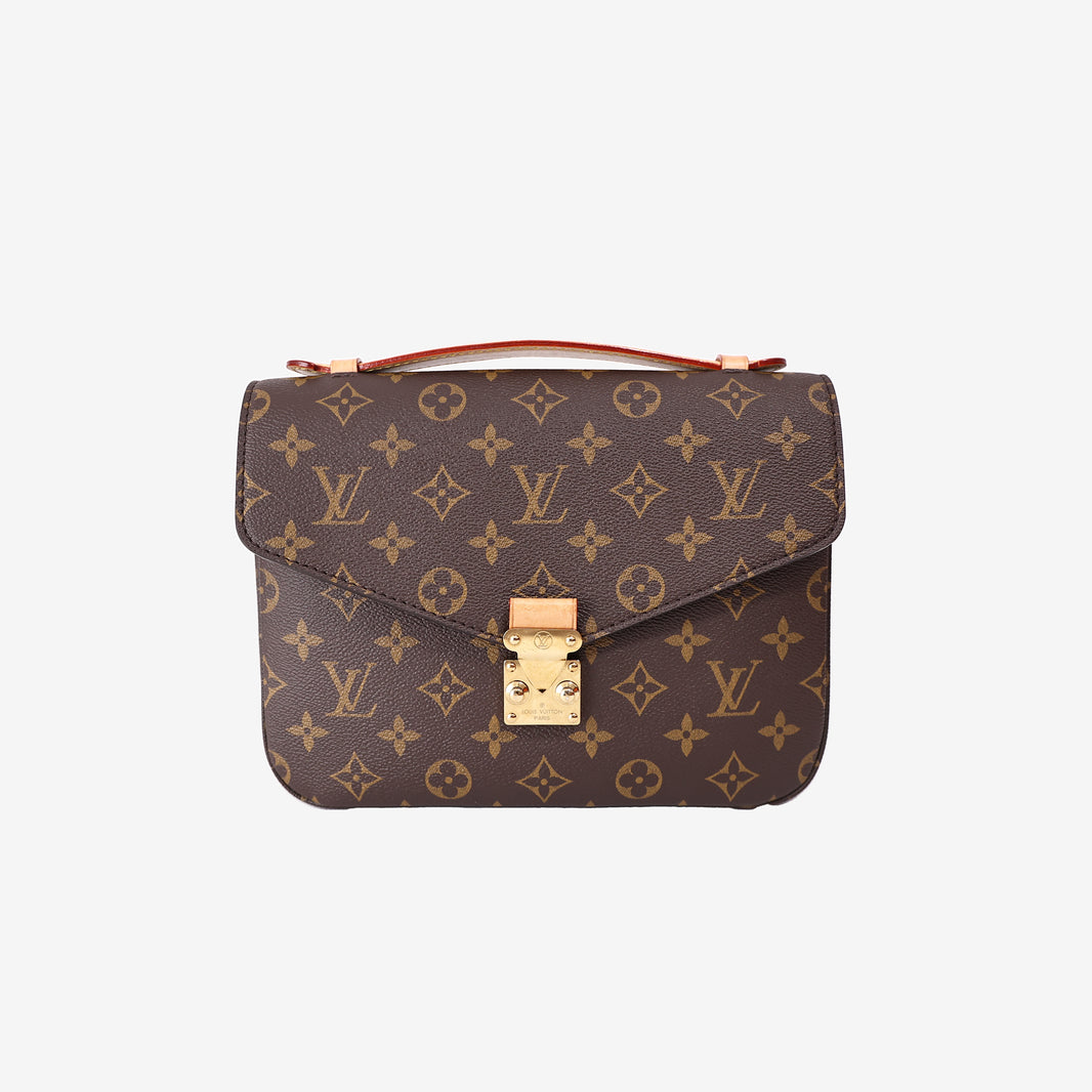 Louis Vuitton Pochette Métis Handbag in Monogram Canvas with Gold Hardware