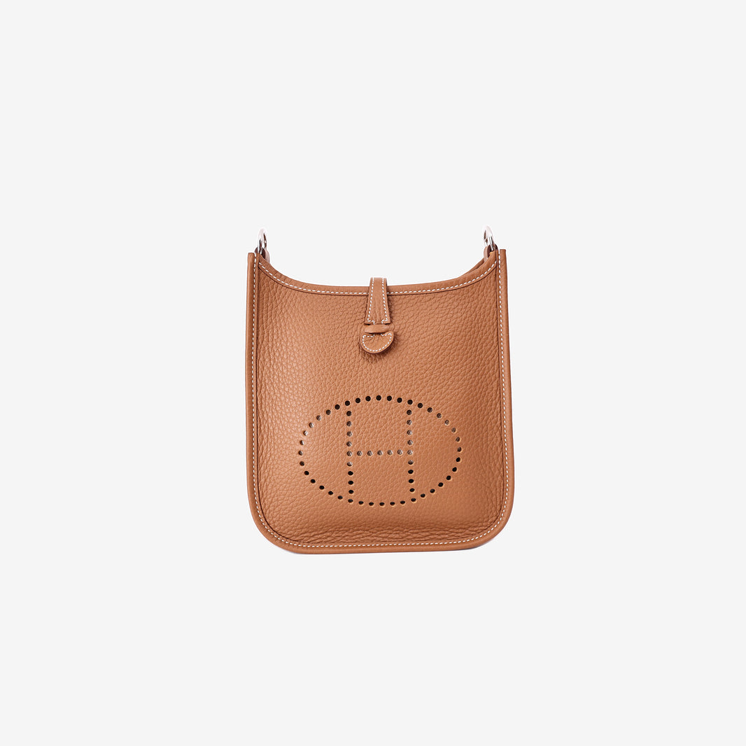 Hermès Evelyne 16 in Gold Clemence Leather with Palladium Hardware