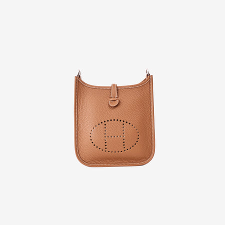 Hermès Evelyne 16 in Gold Clemence Leather with Palladium Hardware
