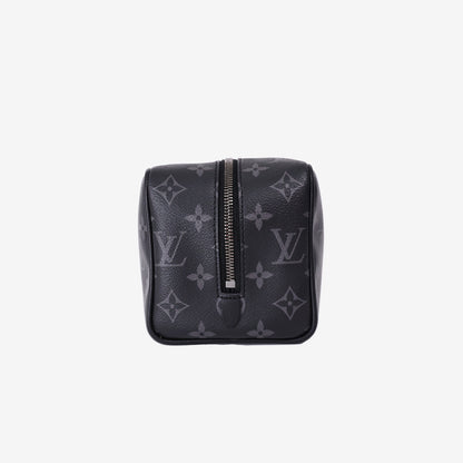 Louis Vuitton Locker Dopp Kit in Black Monogram Eclipse Canvas with Ruthenium Hardware
