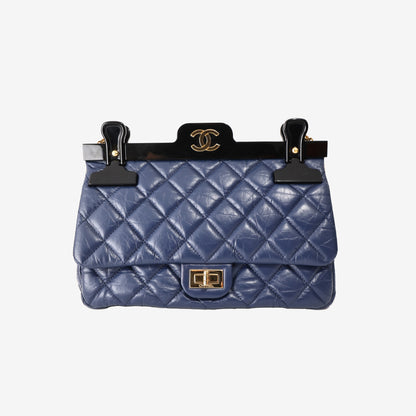 Chanel 2.55 Reissue Hanger Flap Bag in Navy Blue Aged Calfskin Leather