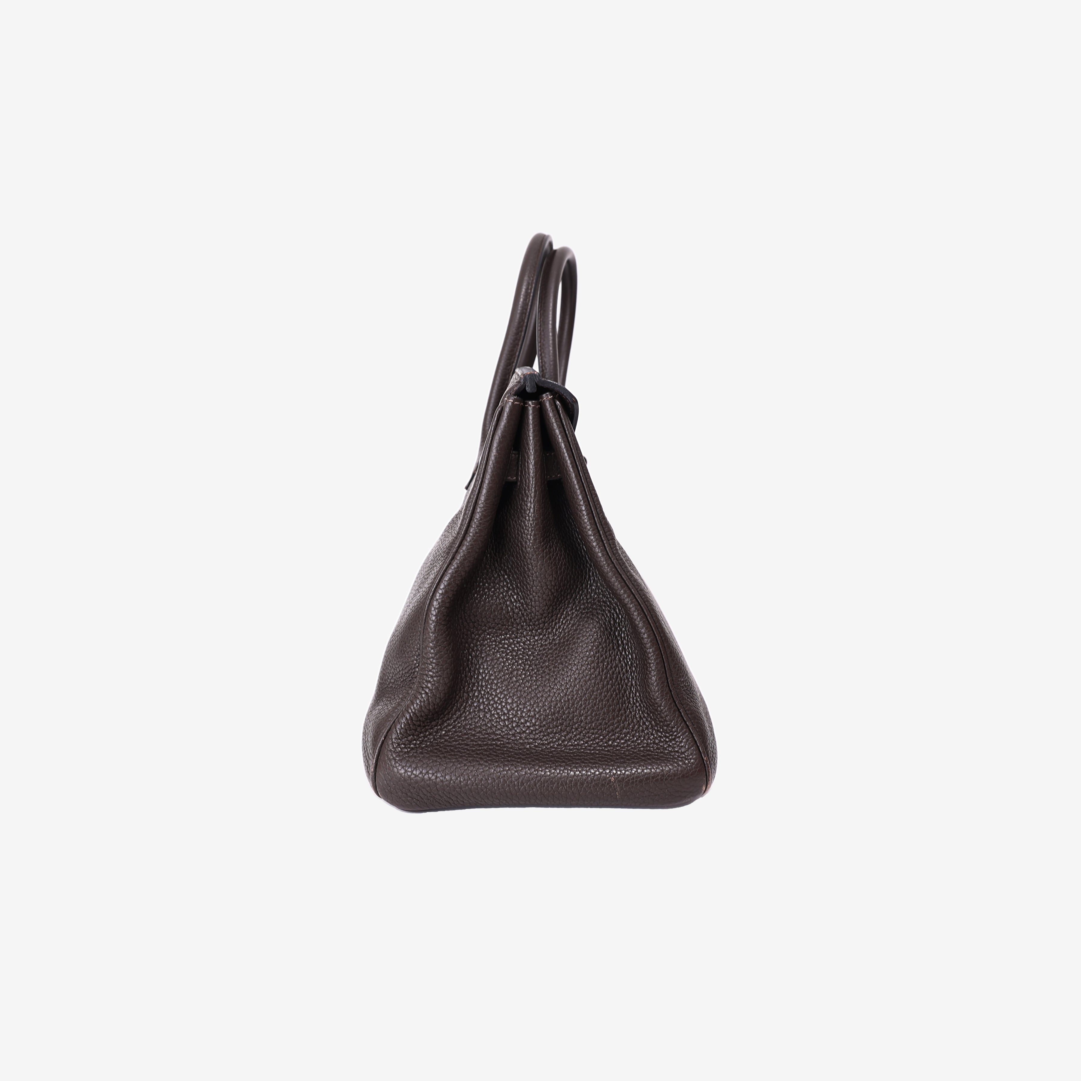 Hermès Birkin in Brown Togo Leather with Palladium Hardware side view