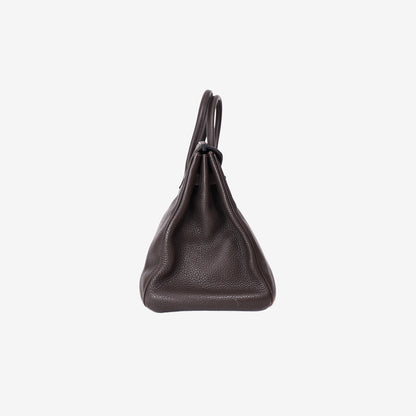 Hermès Birkin in Brown Togo Leather with Palladium Hardware side view
