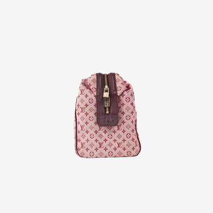 Louis Vuitton Josephine GM Satchel in Cherry Pink Mini Monogram Canvas with Gold Hardware