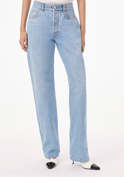 Chanel Métiers d’Art 2026 Jeans in Light Blue Cotton Denim (Size 34)