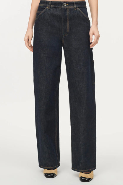 Chanel Fall Winter 2026 Pre-Collection Jeans in Dark Blue Cotton Denim (Sizes Available)