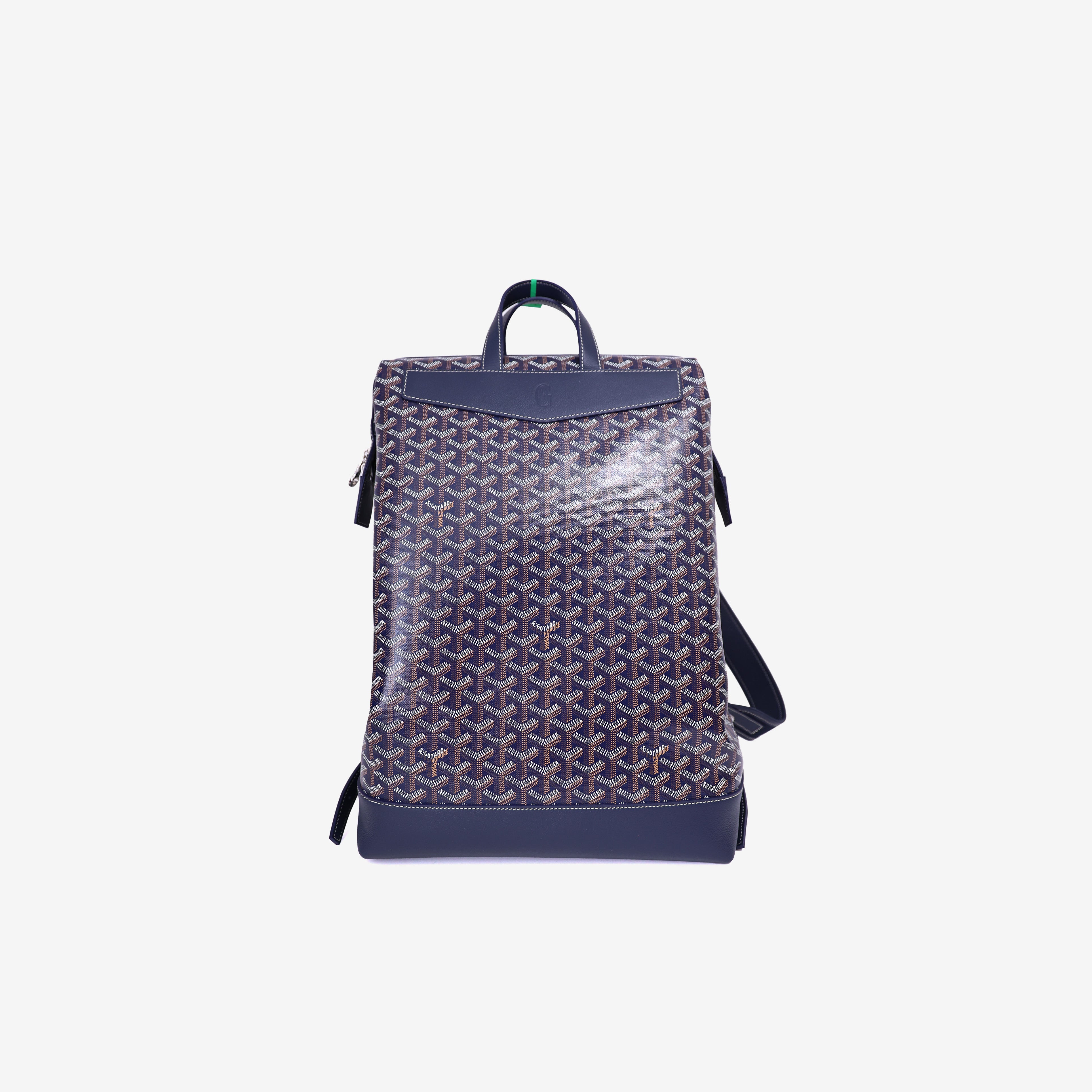 Goyard Cisalpin Backpack in Navy Goyardine Canvas with Palladium