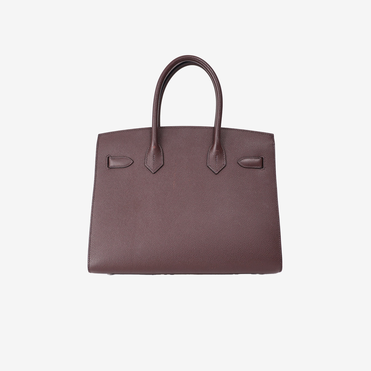 Hermès Birkin 30 in Bordeaux Epsom Leather with Palladium Hardware back view