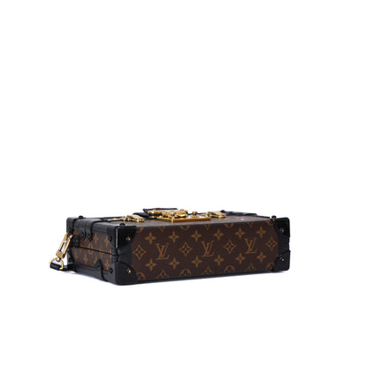 Louis Vuitton Petite Malle Bag in Monogram Canvas Leather with Gold Hardware (Contact to Enquire)