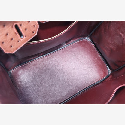 Hermès Birkin 35 in Marron Foncé Ostrich Leather with Gold-Plated Hardware (Contact to Enquire)